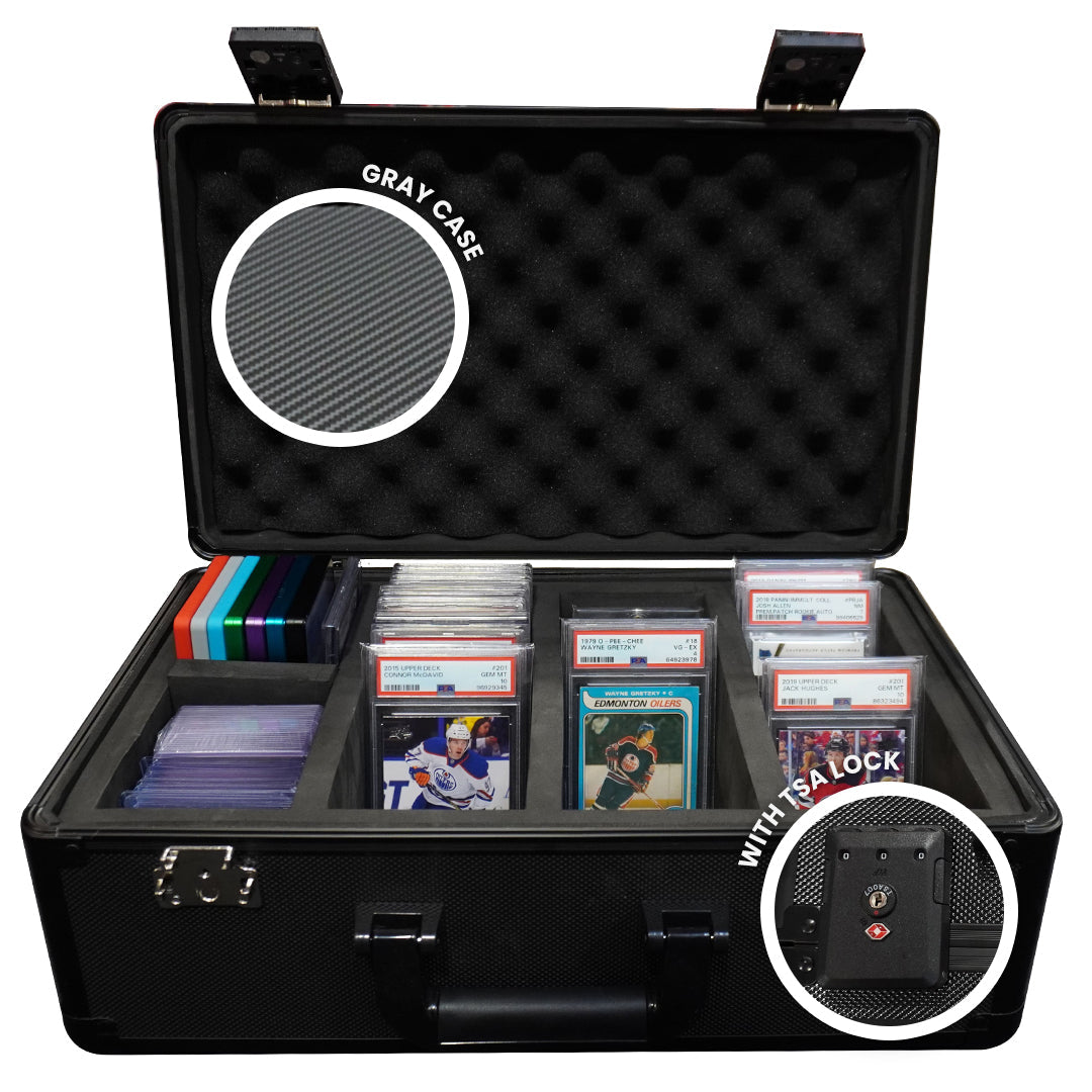 EVORETRO Aluminum Graded Card Storage Box, TSA Lock