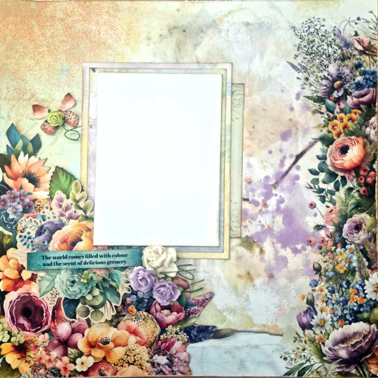 3Quarter Designs Heavenly Wildflowers 12x12 Scrapbook Collection