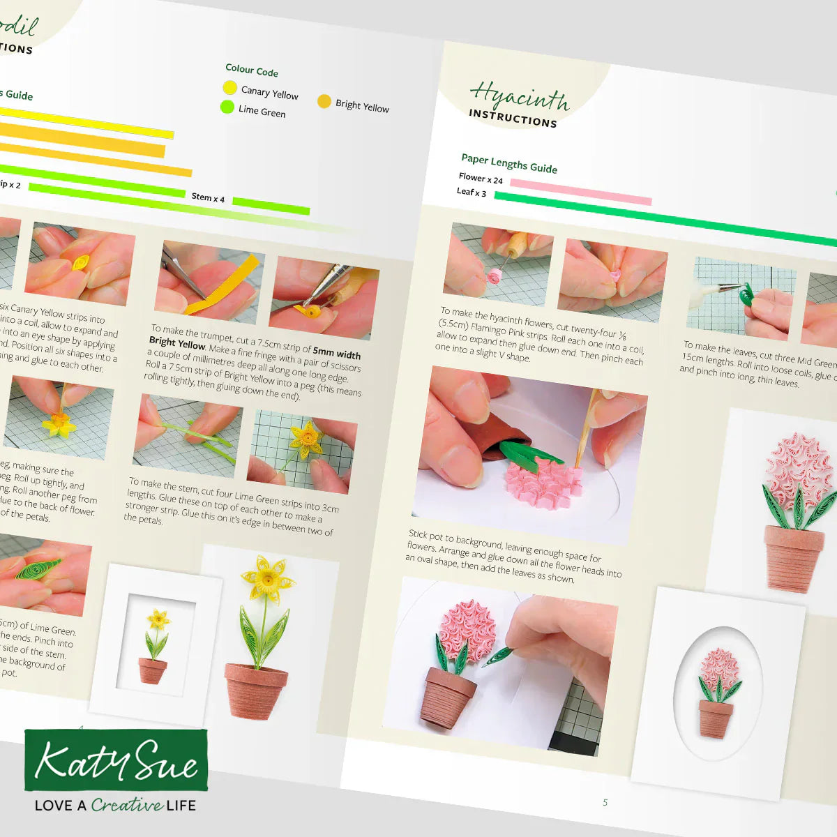 Miniature Flower Pots Quilling Kit