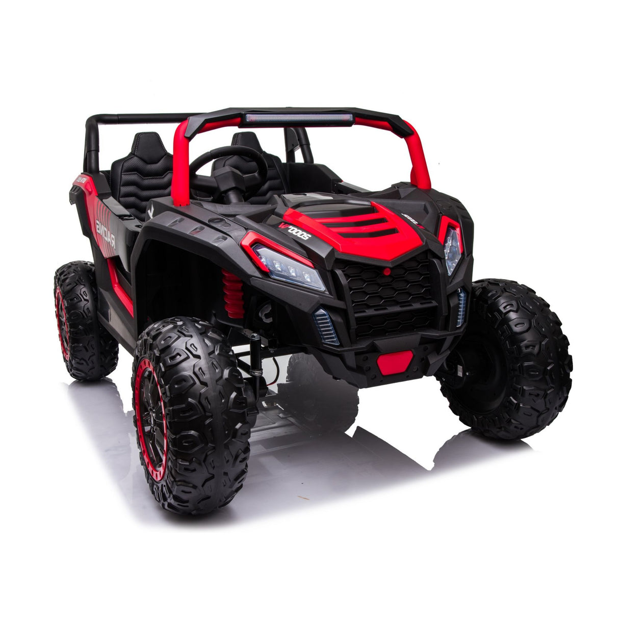 24V Ultra Treck XXL 4x4 2-Seater Ride-On UTV Buggy W/ Rubber Wheels, Music Player & RC