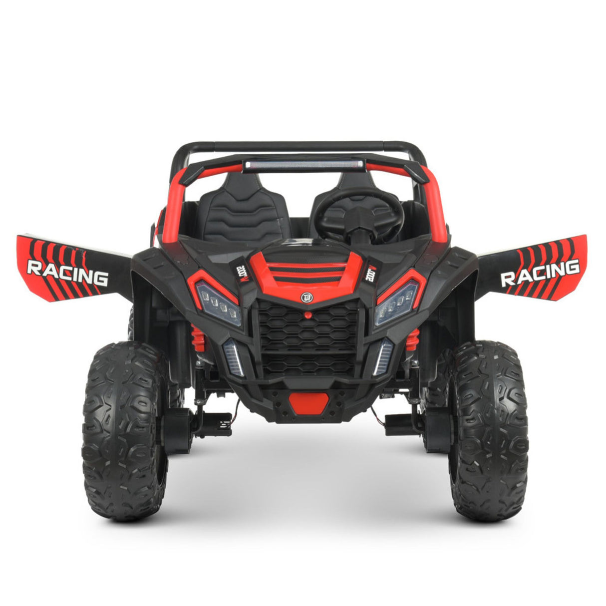 24V Ultra Treck XXL 4x4 2-Seater Ride-On UTV Buggy W/ Rubber Wheels, Music Player & RC