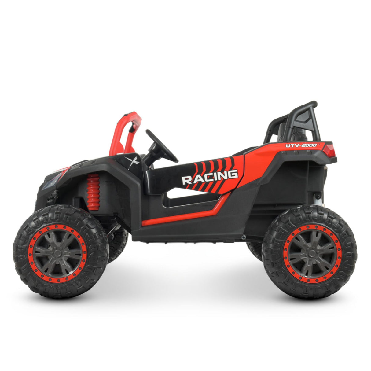 24V Ultra Treck XXL 4x4 2-Seater Ride-On UTV Buggy W/ Rubber Wheels, Music Player & RC