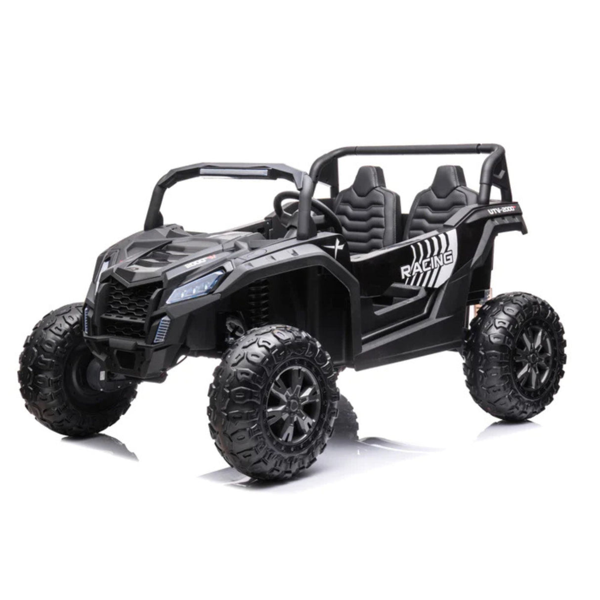 24V Ultra Treck XXL 4x4 2-Seater Ride-On UTV Buggy W/ Rubber Wheels, Music Player & RC