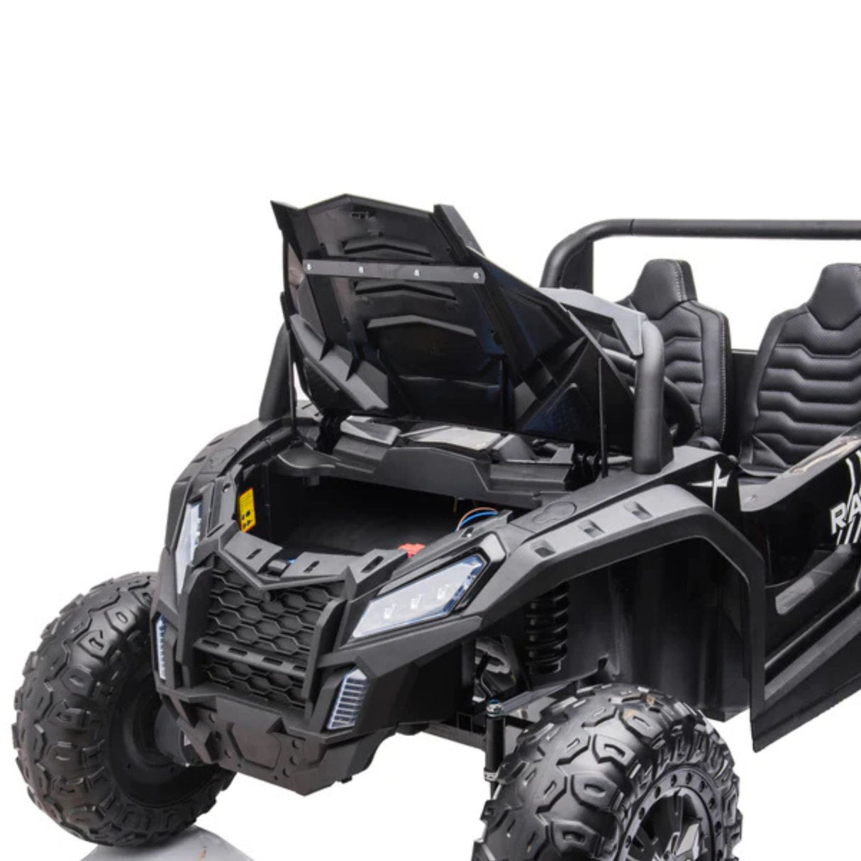 24V Ultra Treck XXL 4x4 2-Seater Ride-On UTV Buggy W/ Rubber Wheels, Music Player & RC
