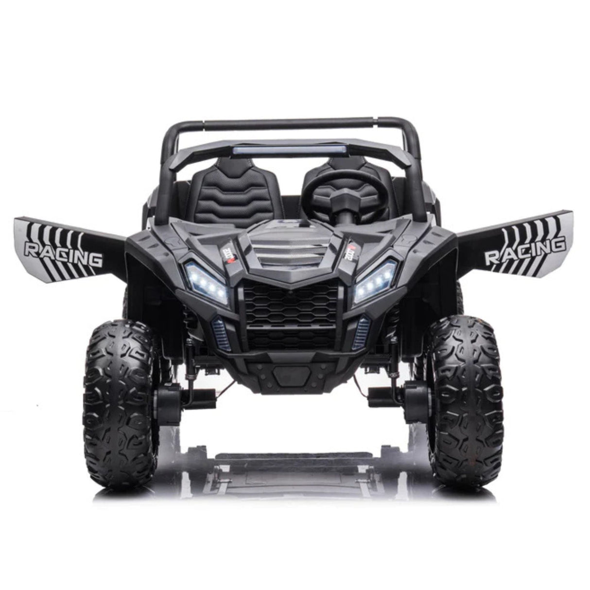 24V Ultra Treck XXL 4x4 2-Seater Ride-On UTV Buggy W/ Rubber Wheels, Music Player & RC