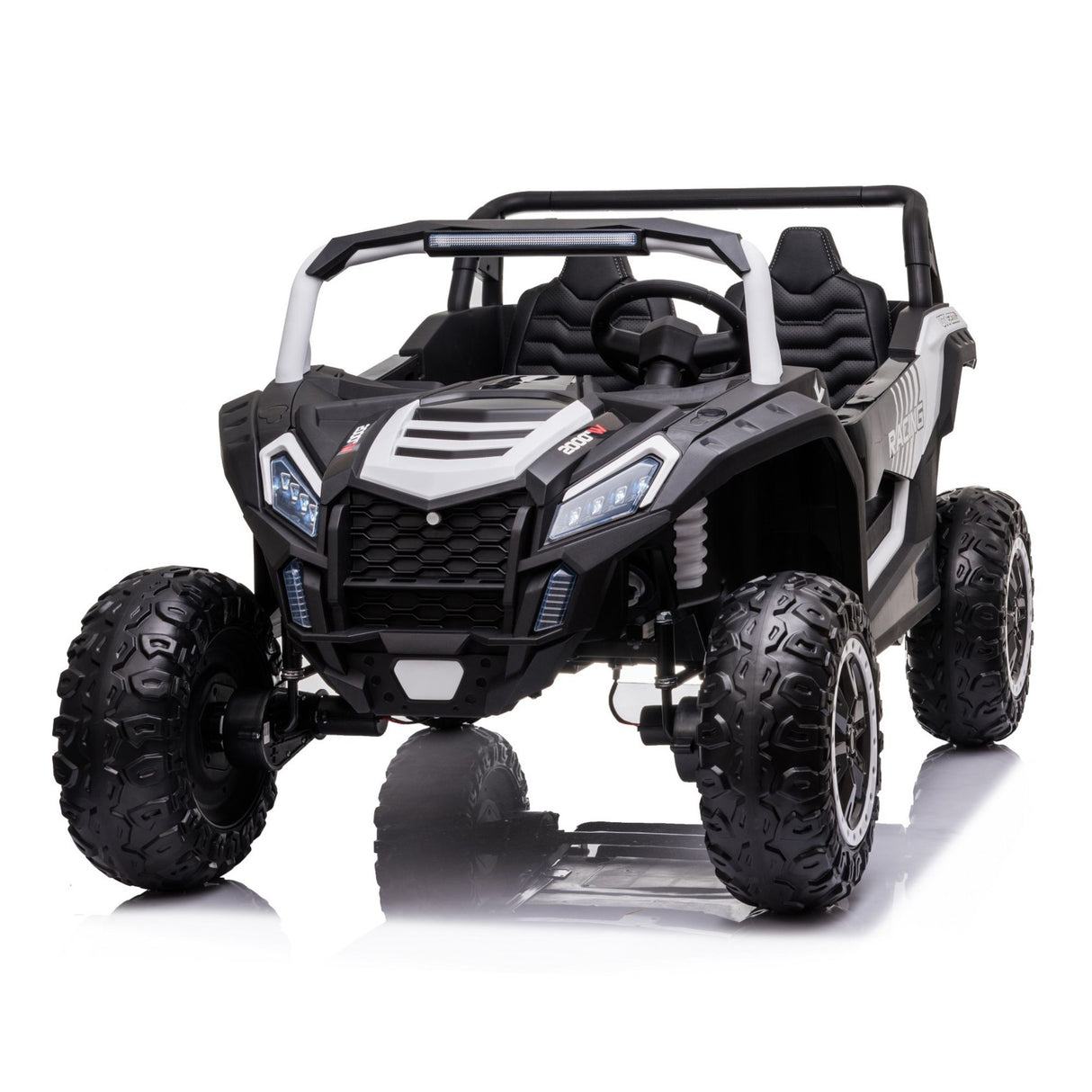 24V Ultra Treck XXL 4x4 2-Seater Ride-On UTV Buggy W/ Rubber Wheels, Music Player & RC
