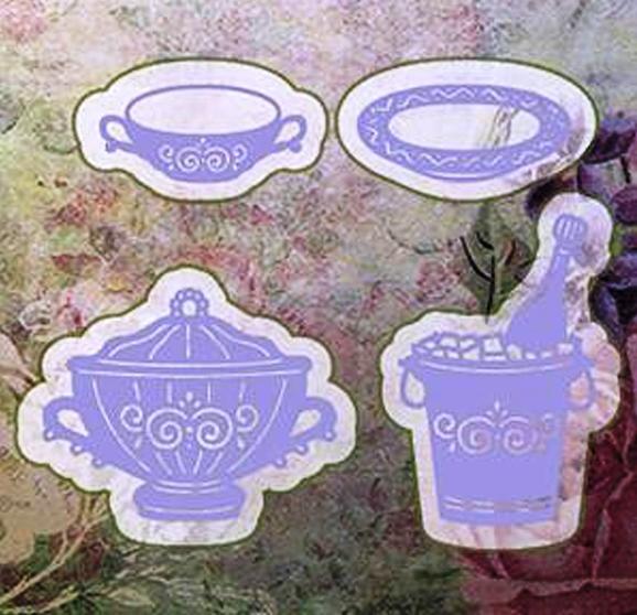 Cutting and Embossing die - wine cooler/terrine/soup Cup/Saucer