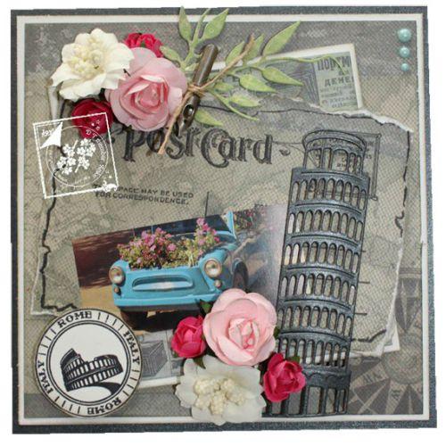 Cutting- Embossing- Debossing die - Tower of Pisa