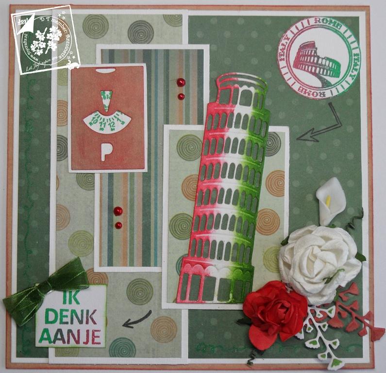 Cut & Deboss die /Clearstamp - Parking card
