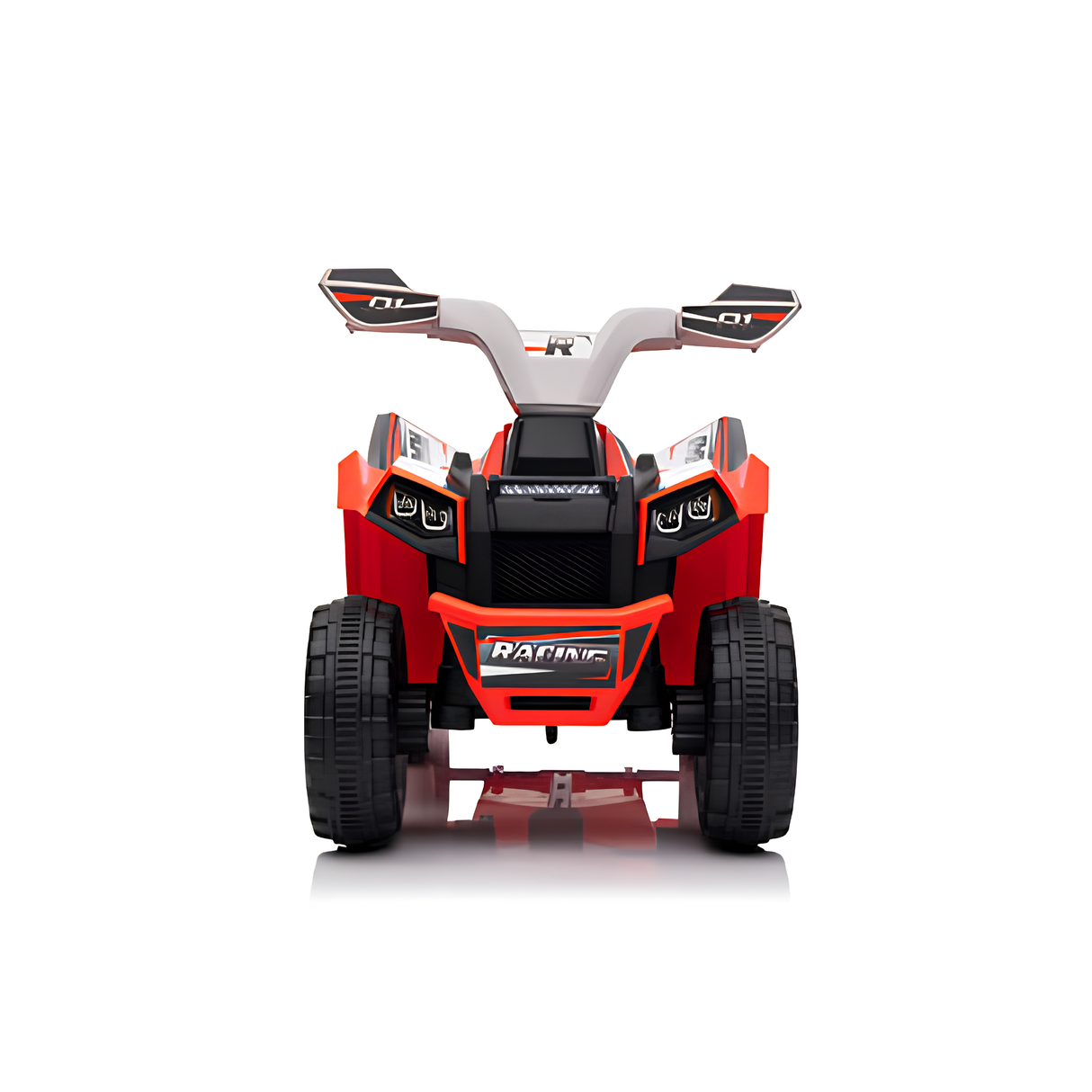 Toddlers 6V 6-Wheel Fun on Wheels ATV with Trailer, Bluetooth Music Player & Megaphone