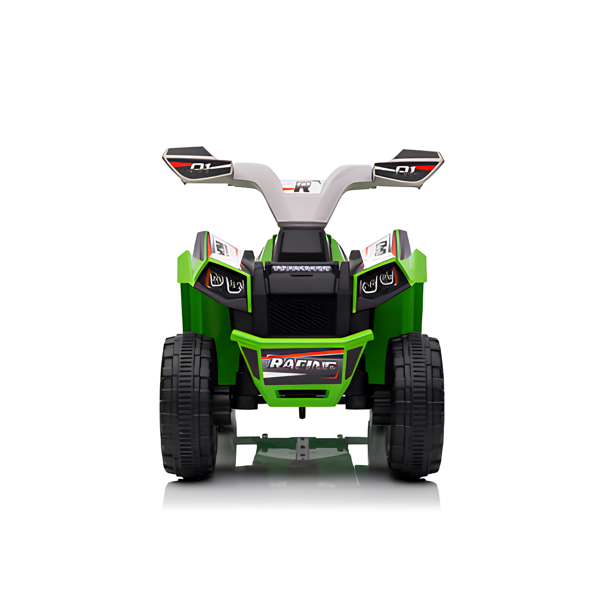 Toddlers 6V 6-Wheel Fun on Wheels ATV with Trailer, Bluetooth Music Player & Megaphone
