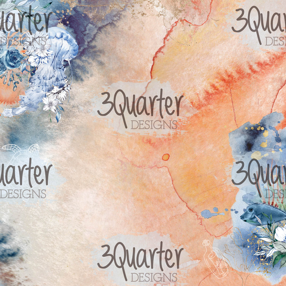 3Quarter Designs - Ocean Lovers - Paper Pad 6 x 6