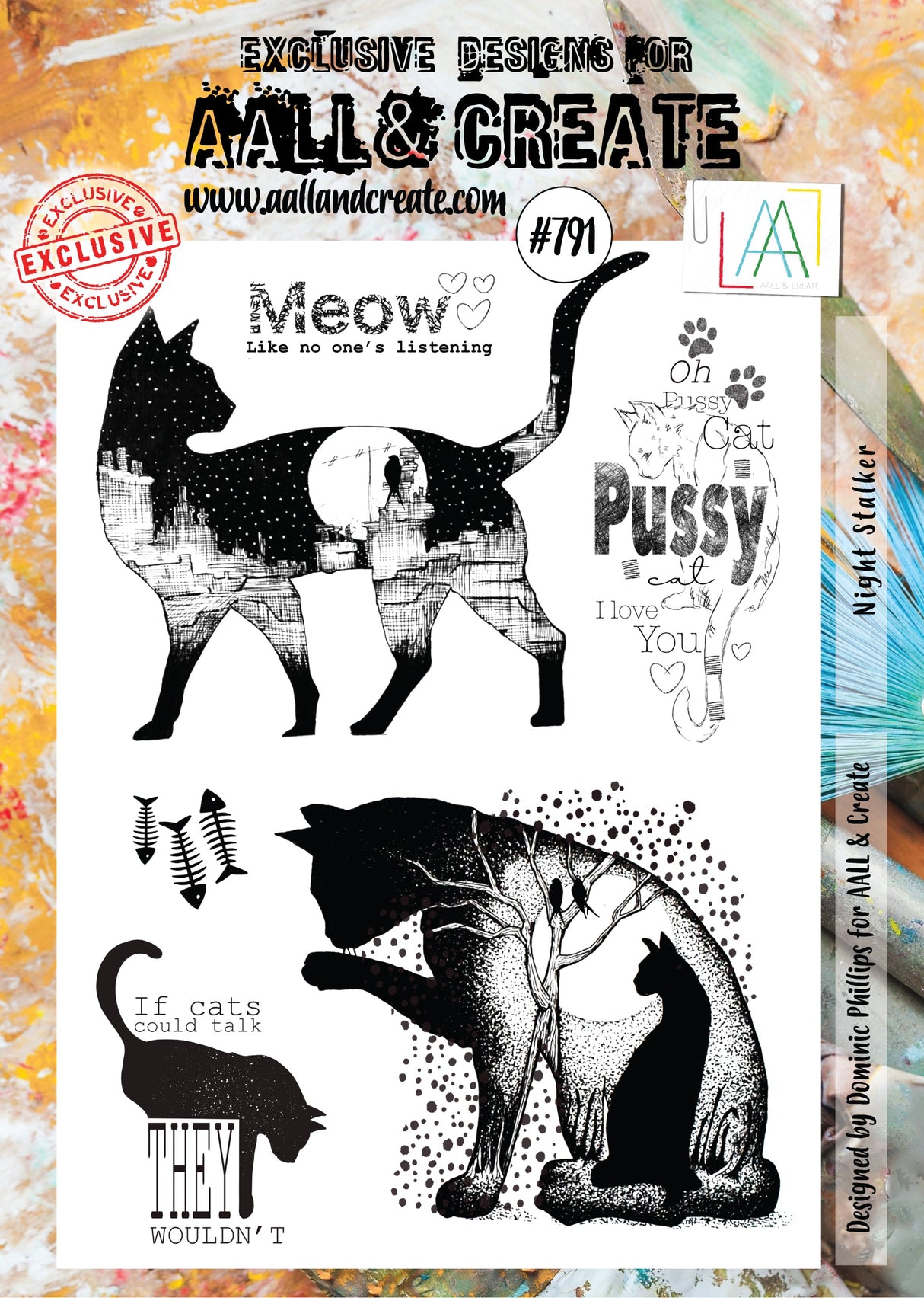 AALL and Create Stamp Set - 791 - Night Stalker