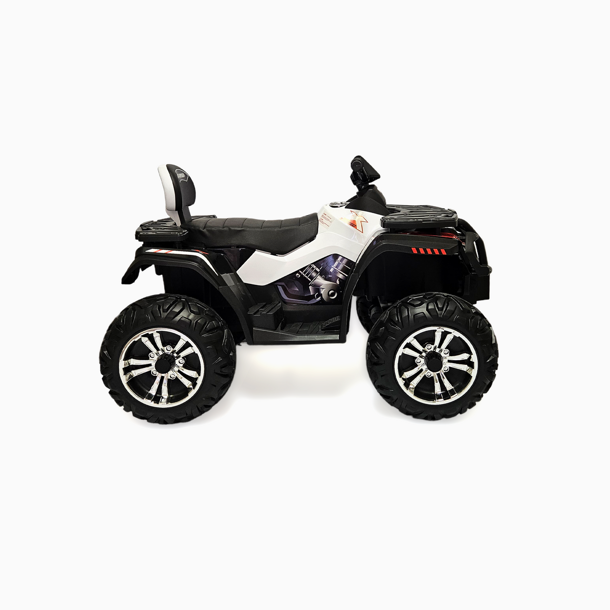 24V Titan Edition Kids Upgraded 4×4 Ride-On Quad ATV W/ Rubber Wheels, Lights & Music Player