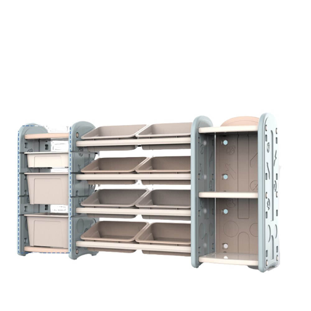 Kids & Toddlers XL Bookshelf Storage Unit: Toddler Luxury Organizer