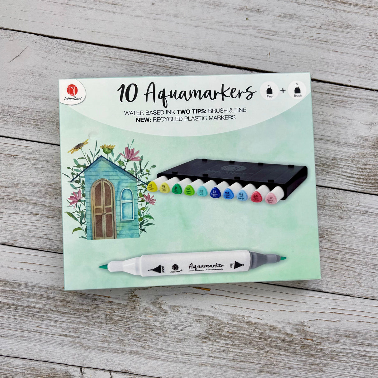 Deco Time Aquamarkers - Leafy Brights