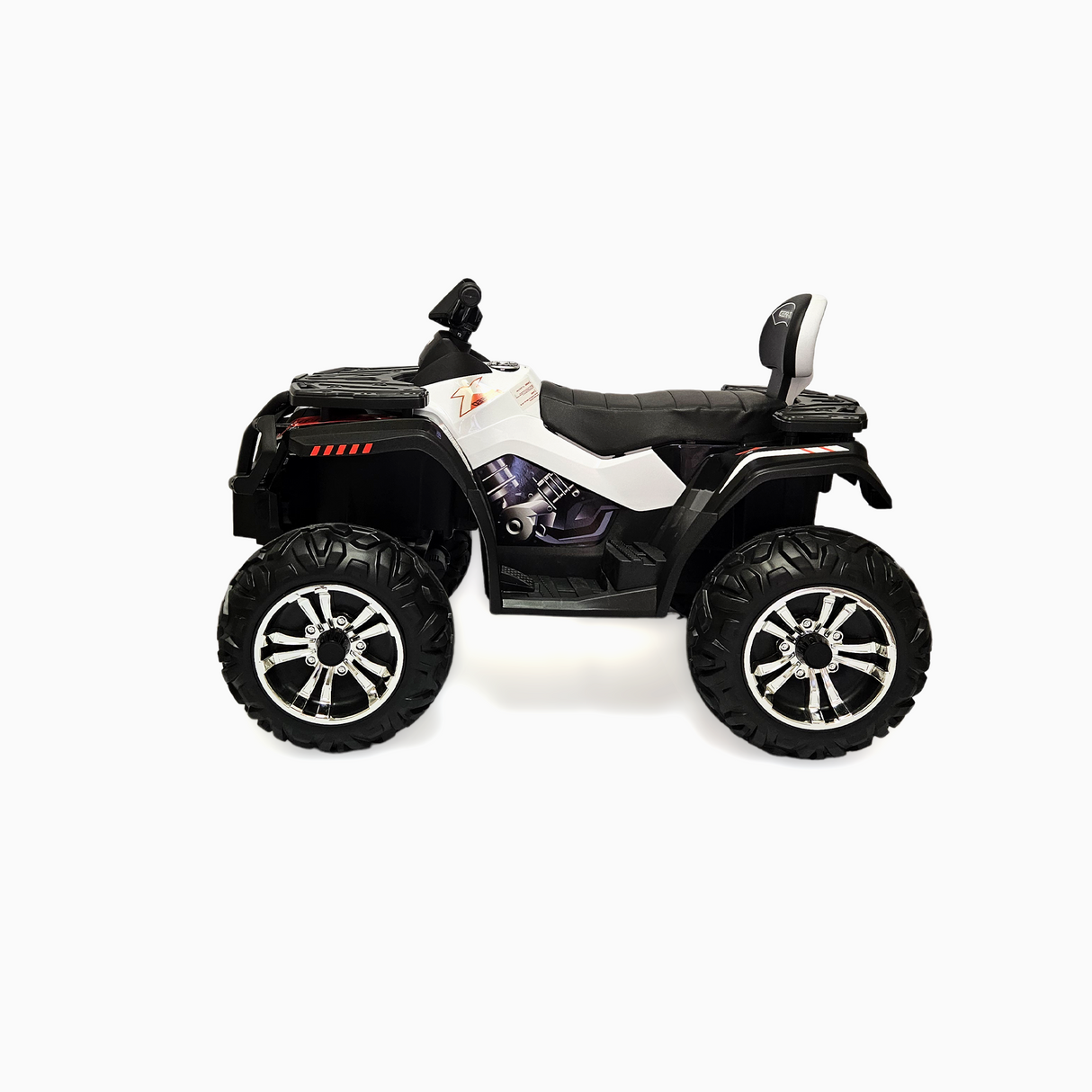 24V Titan Edition Kids Upgraded 4×4 Ride-On Quad ATV W/ Rubber Wheels, Lights & Music Player