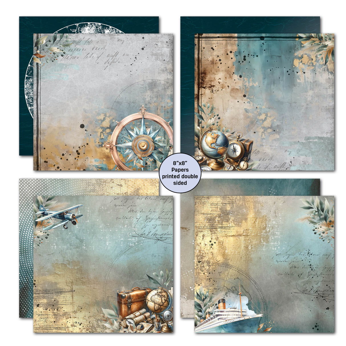 3Quarter Designs Adventures Return 8x8 Paper Pack