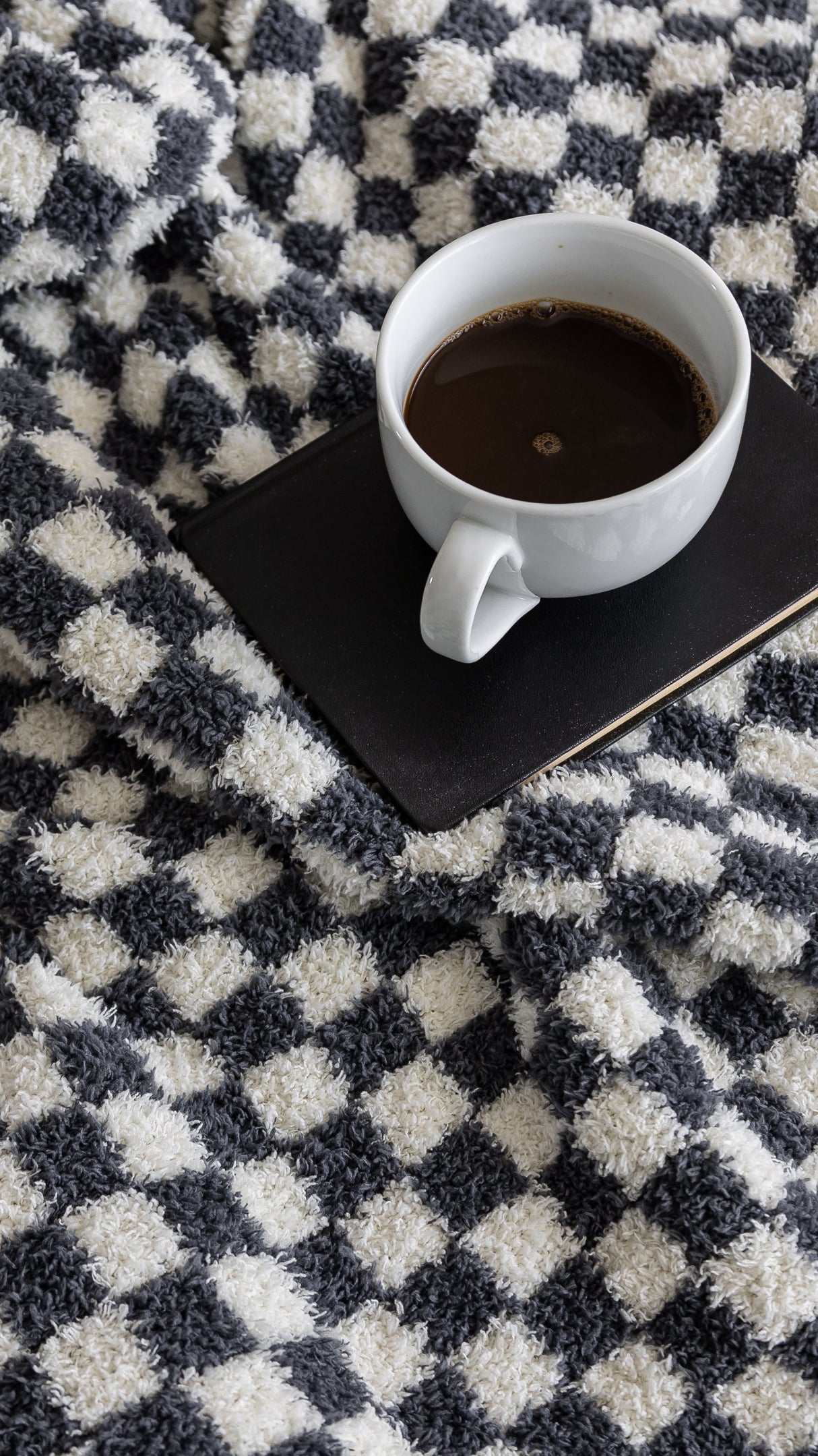 Turbulence & Baby's Breath Check Print Extended Throw