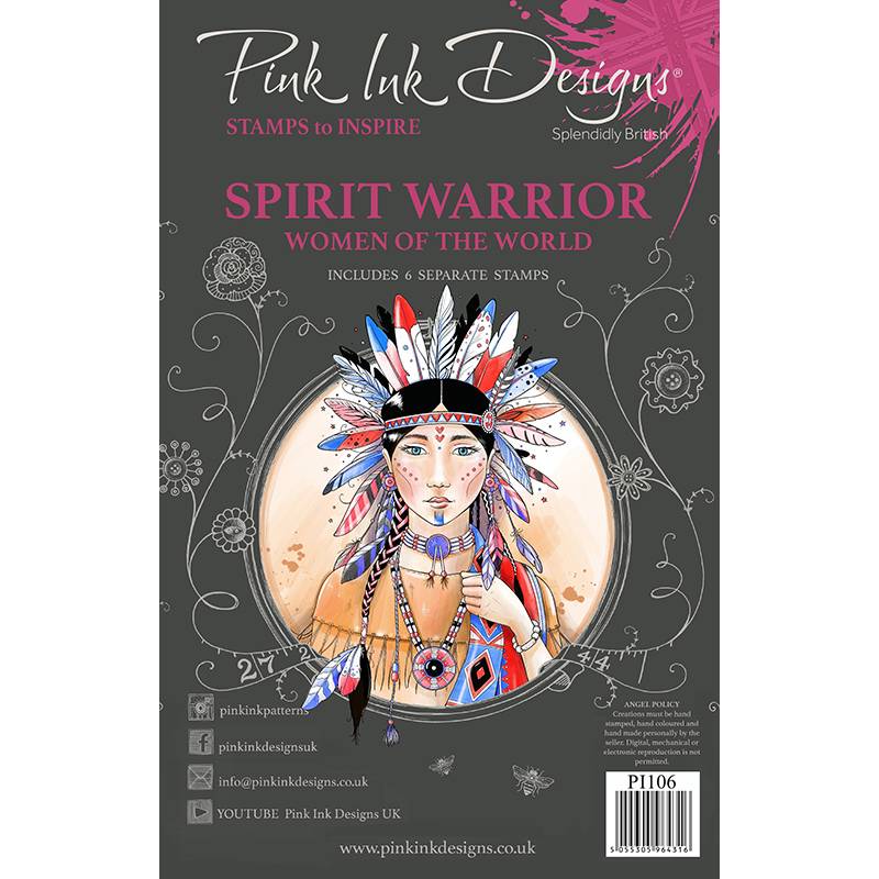 Spirit Warrior A5 Clear Stamp Set