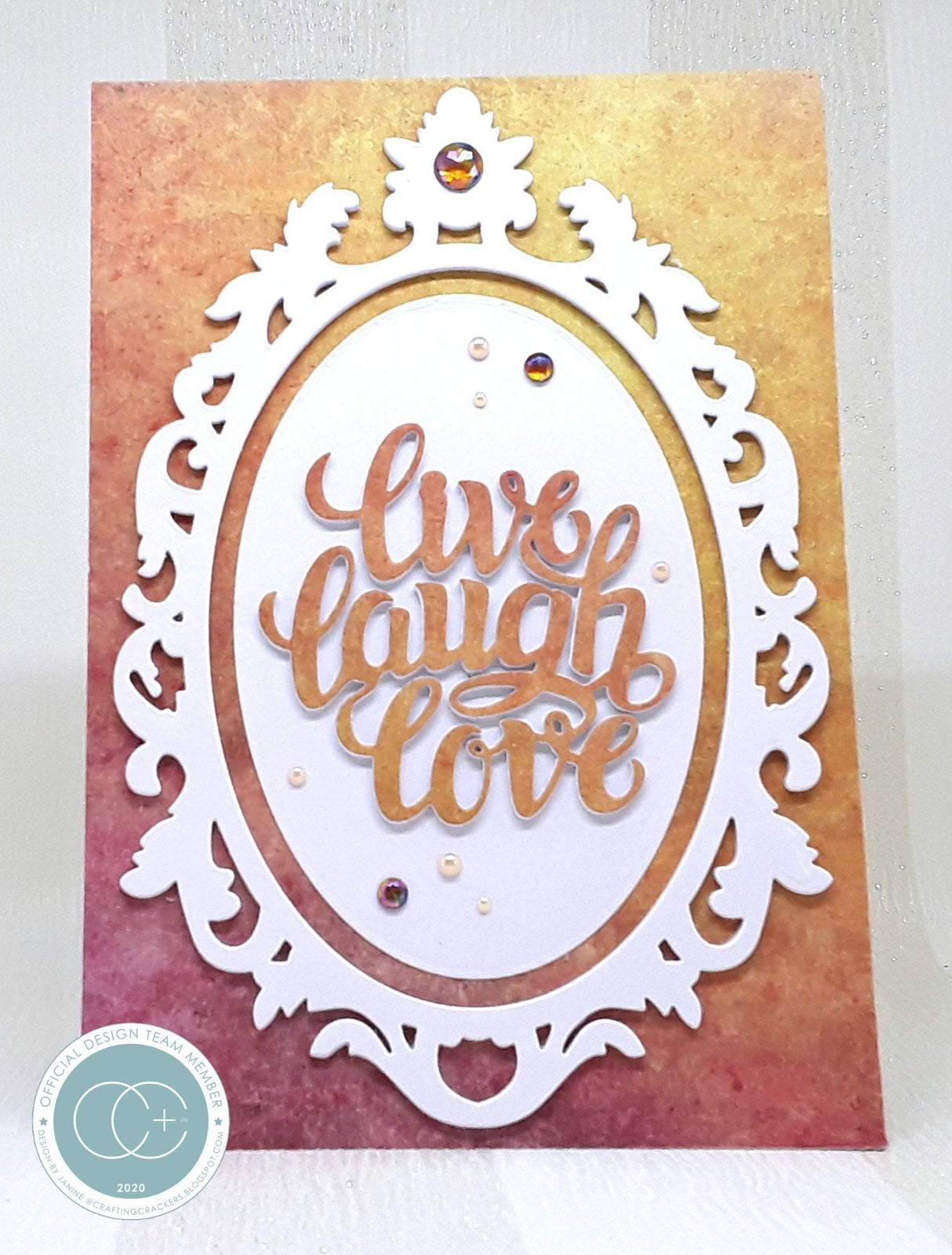 Ornate Oval Frame A5 Die Set