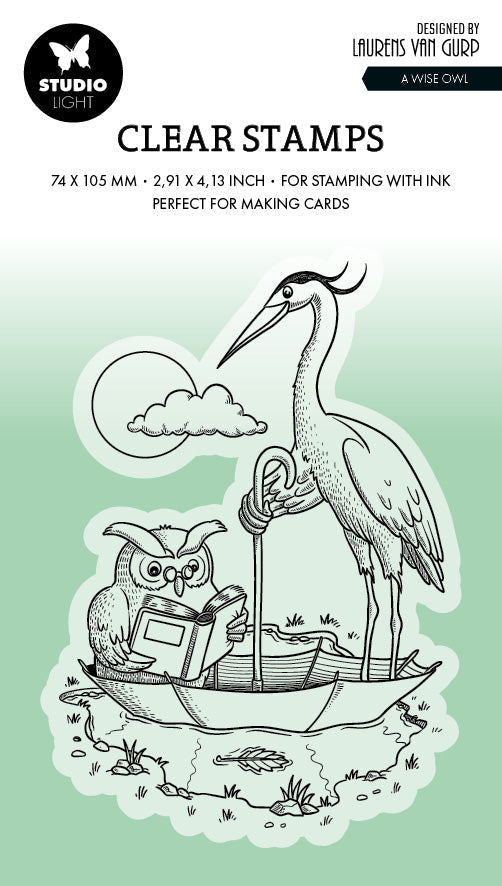 BL Clear Stamp A Wise Owl By Laurens 89x64x3mm 1 PC nr.537