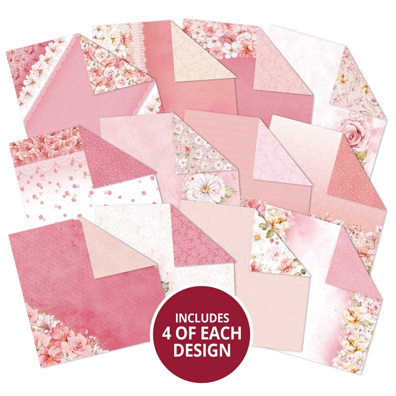 Blushing Blossoms 8" x 8" Paper Pad