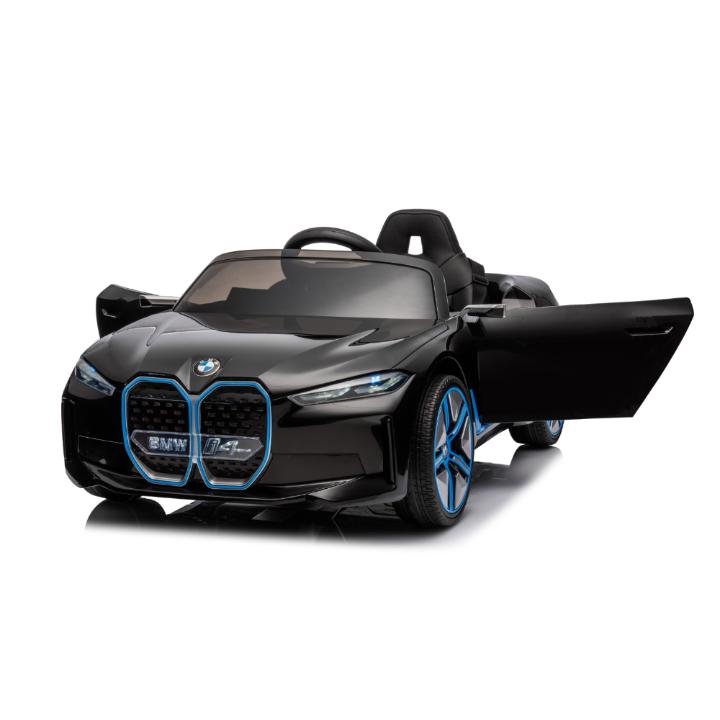 12V BMW I4 4x4 1-Seater Ride-On Car W/ Rubber Wheels, Music Player & RC