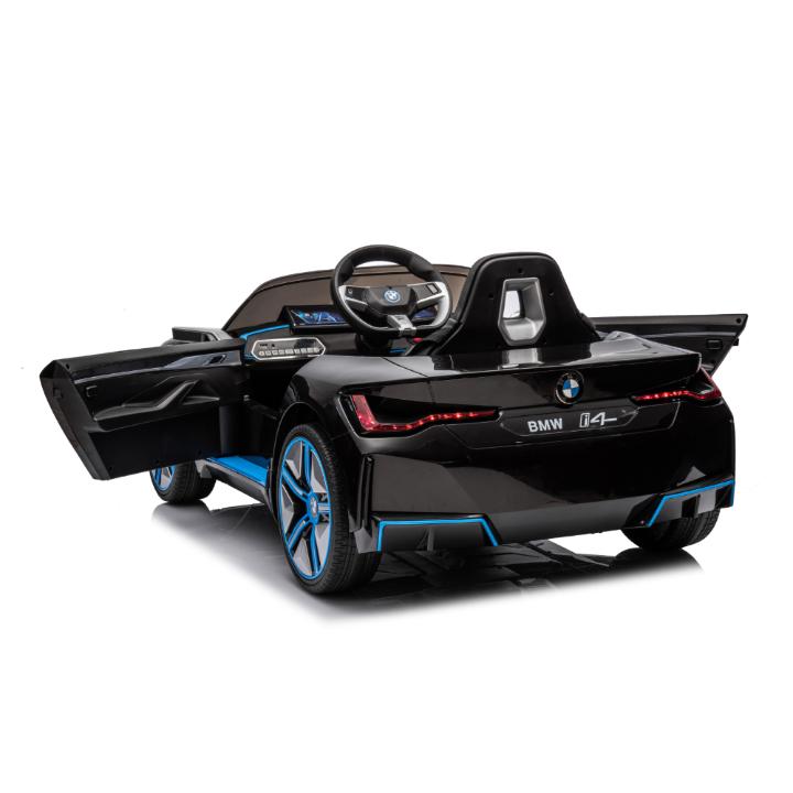 12V BMW I4 4x4 1-Seater Ride-On Car W/ Rubber Wheels, Music Player & RC
