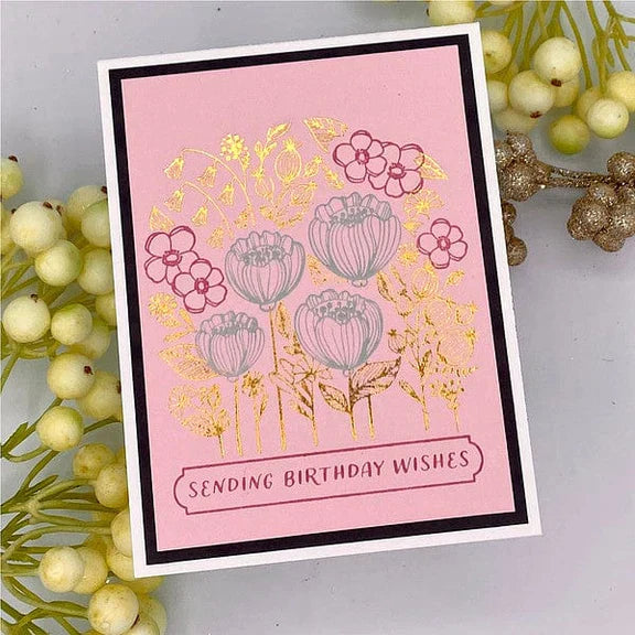 Blooming Garden Press Plates from the BetterPress Place & Press Registration Collection