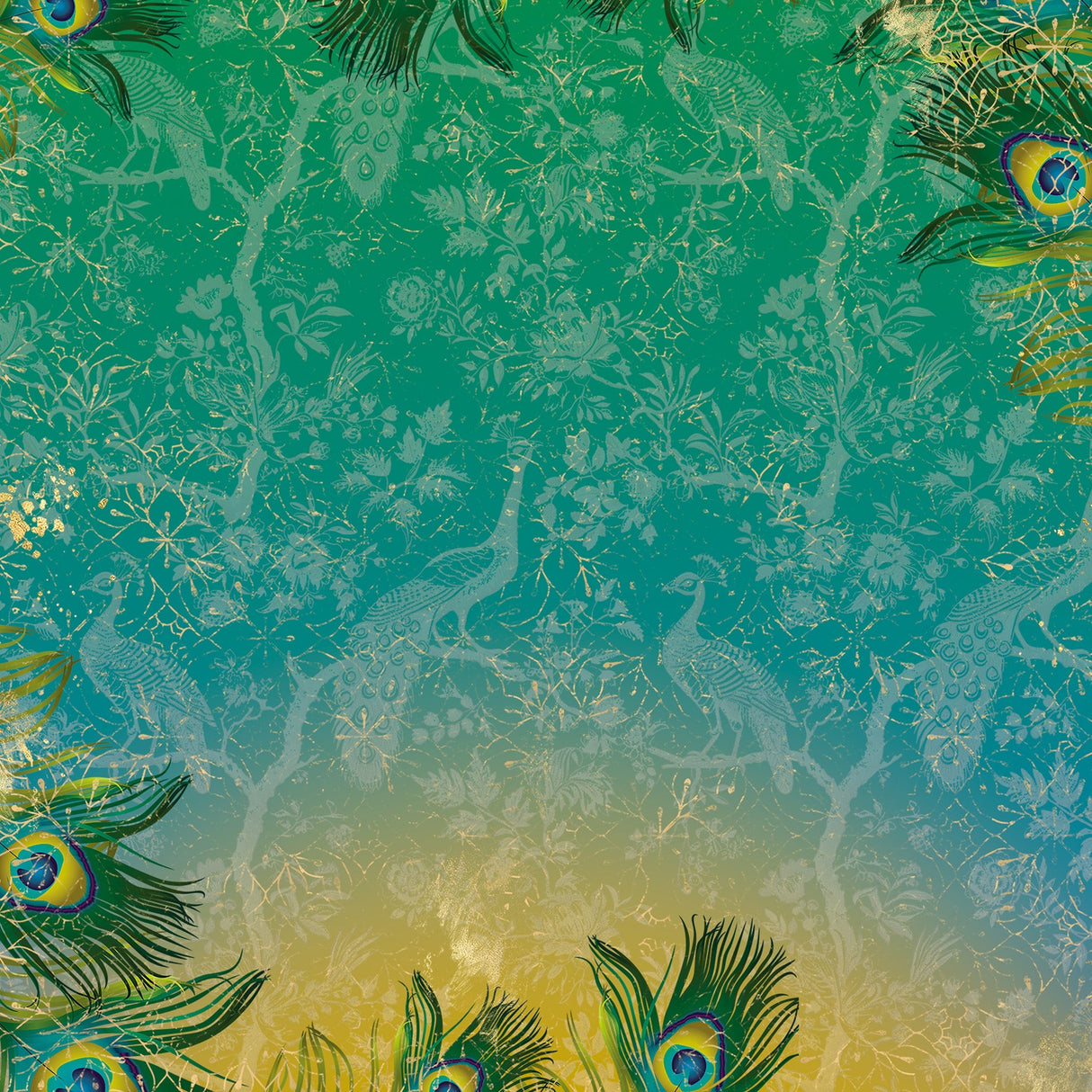 Graceful Plumes Paper Pad 6”x6”