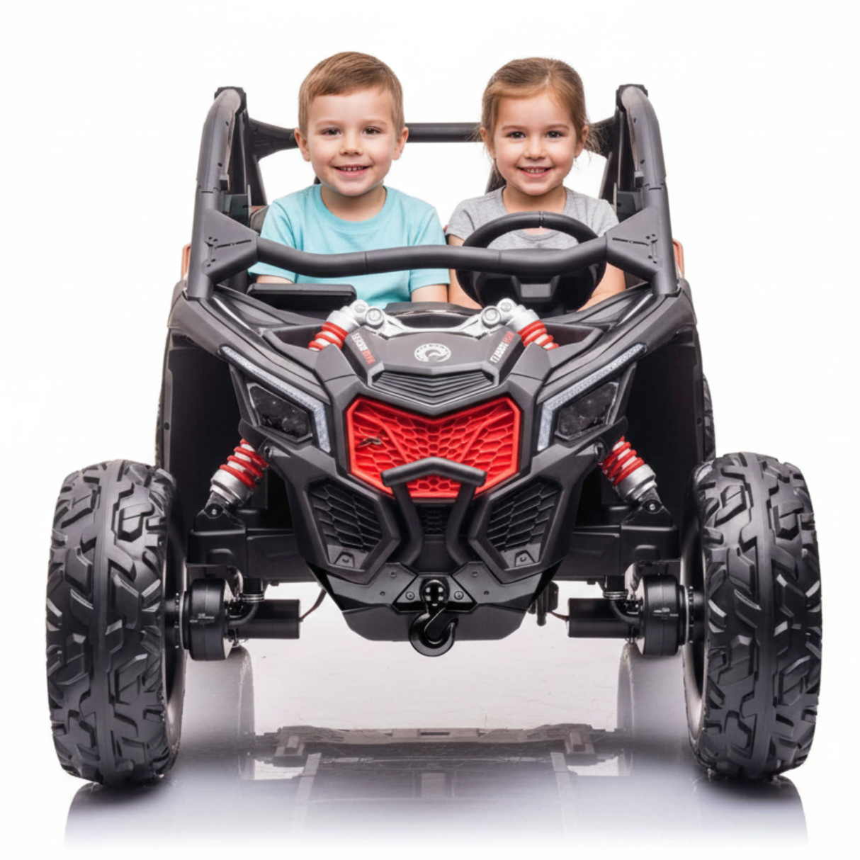 2x24V Can-Am Maverick RS Performance Edition 4x4 2-Seater Ride-On UTV W/ Rubber Wheels, Double Battery Pack, Music Player & RC