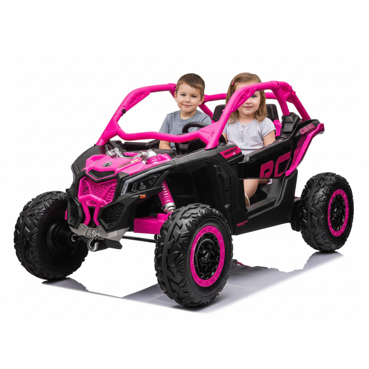 2x24V Can-Am Maverick RS Performance Edition 4x4 2-Seater Ride-On UTV W/ Rubber Wheels, Double Battery Pack, Music Player & RC