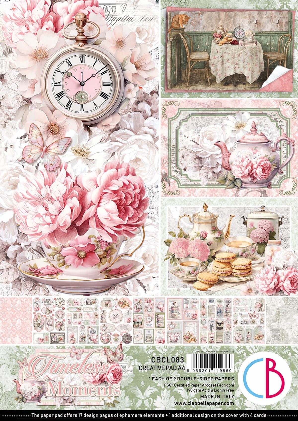 Timeless Moments Creative Pad A4 9/Pkg