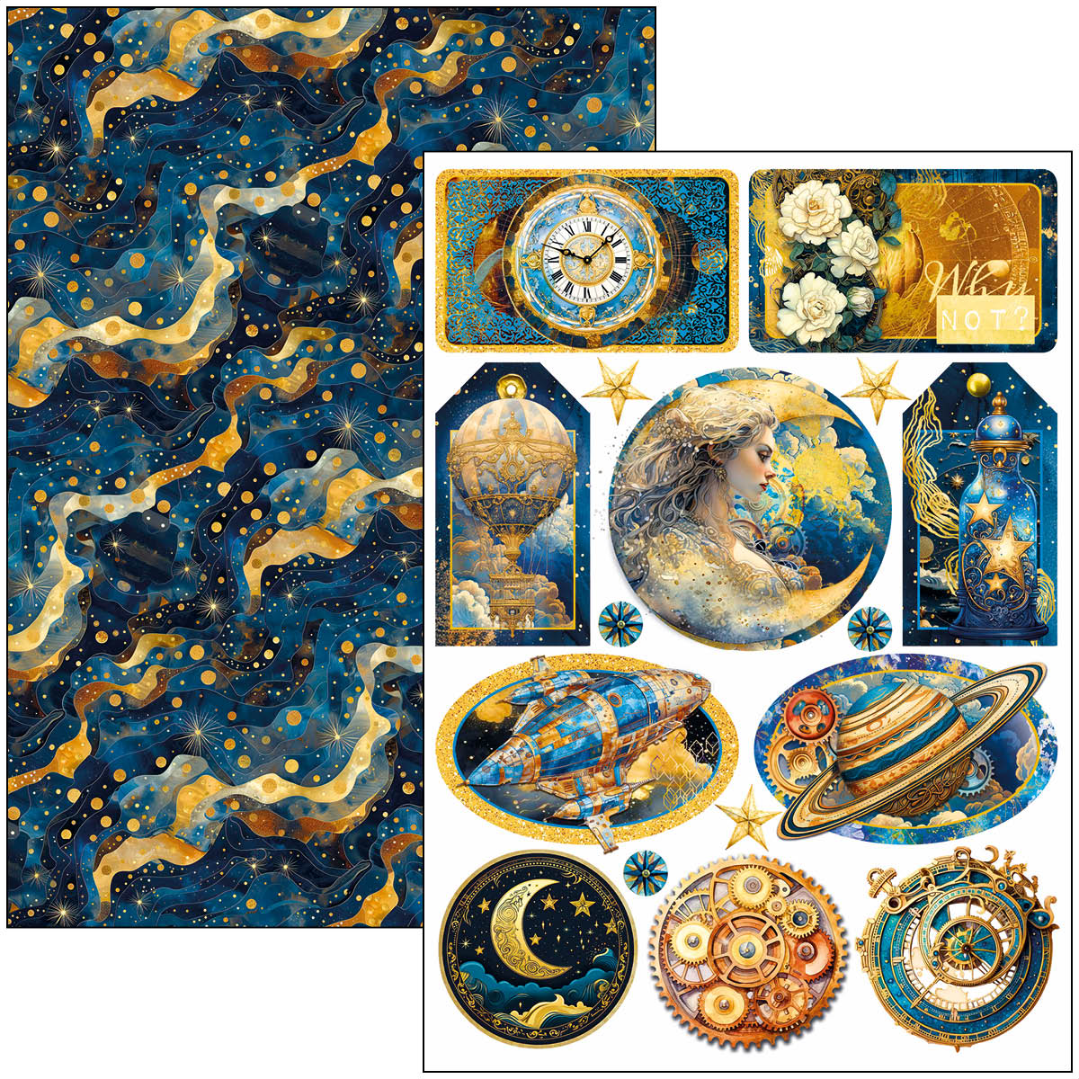 Celestial Creative Pad A4 9/Pkg