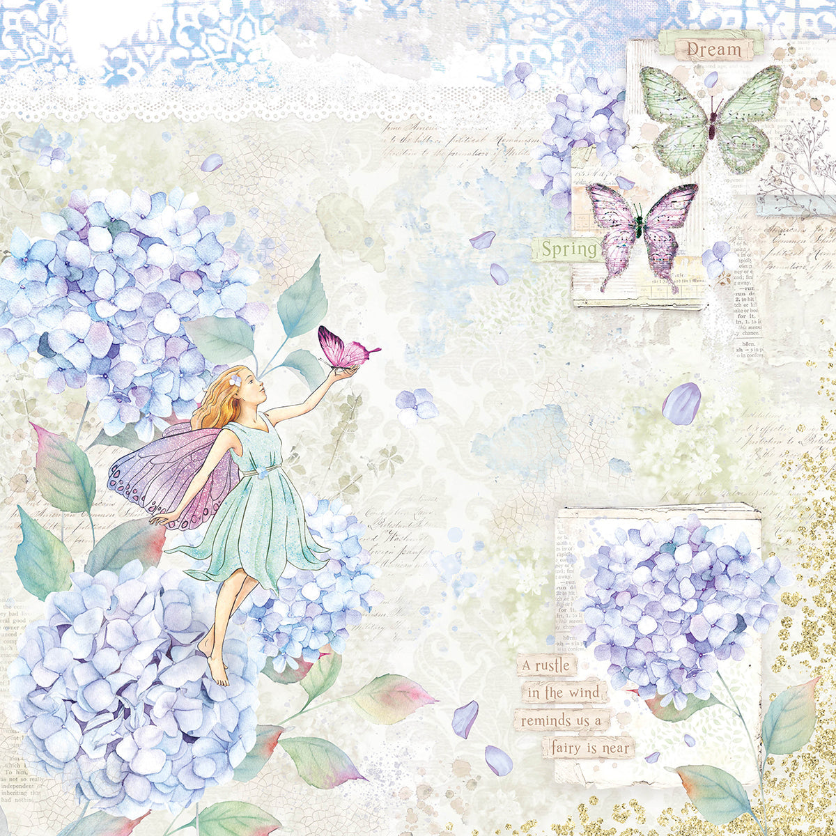 Ciao Bella Enchanted Land Paper Pad 12"x12" 12/Pkg