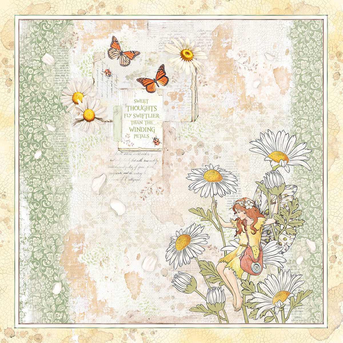 Ciao Bella Enchanted Land Paper Pad 12"x12" 12/Pkg