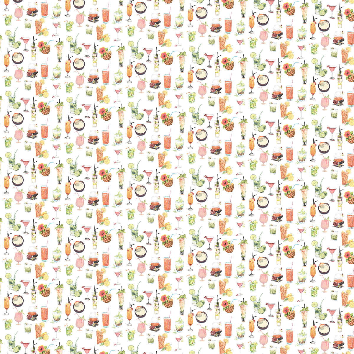Ciao Bella Summer Breeze Paper Pad 12"x12" 12/Pkg