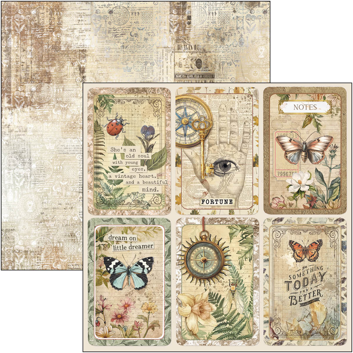Cabinet Of Curiosities Paper Pad 12"x12" 12/Pkg