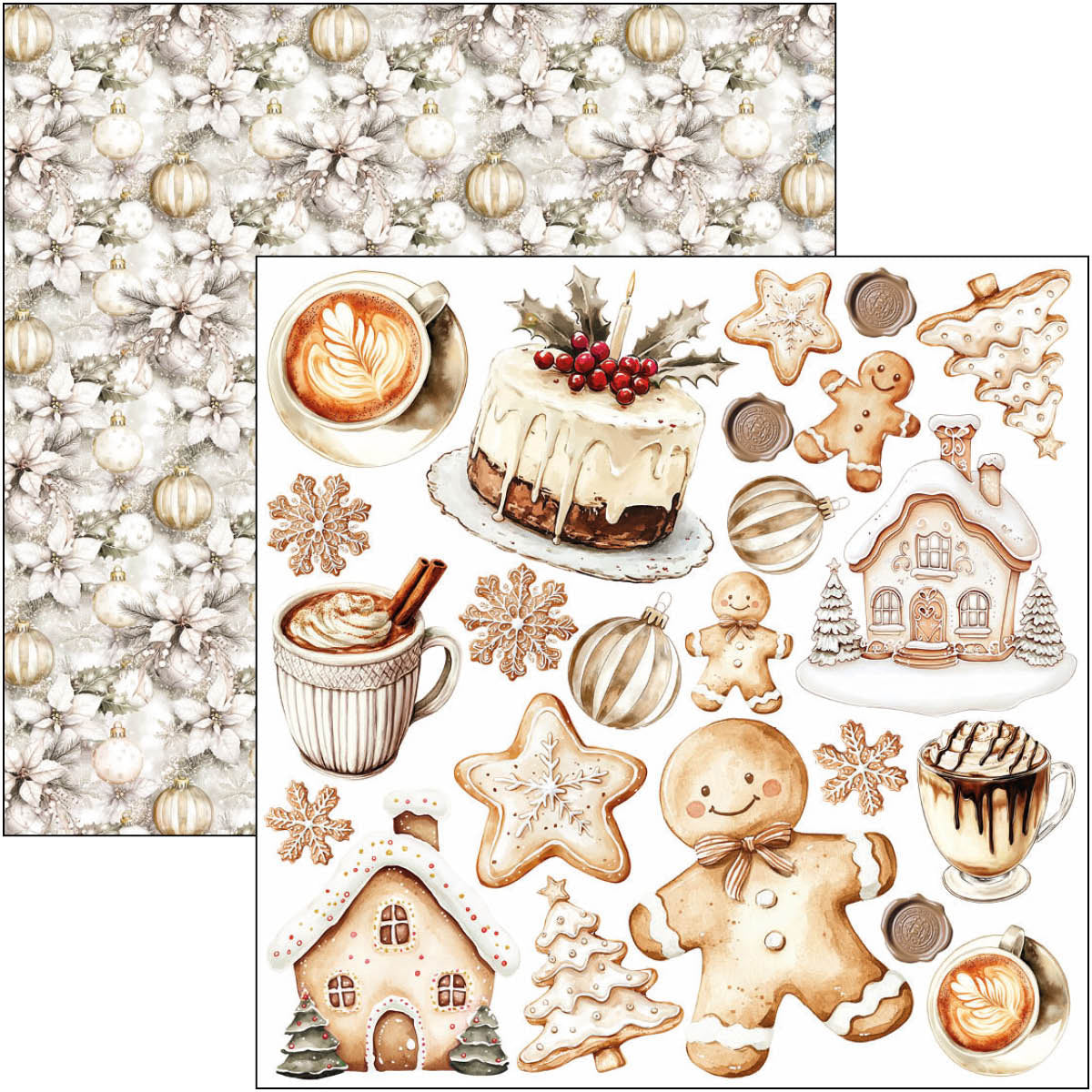 Winter Season Fussy Cut Pad 6"x6" 24/Pkg