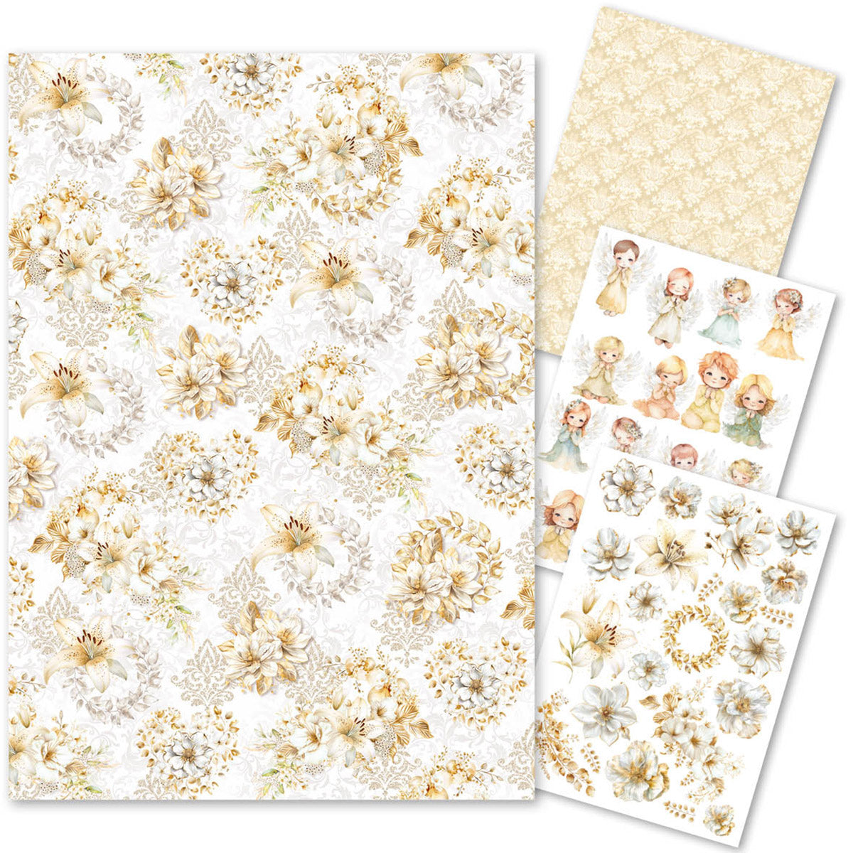 Rice Paper A4 MIXED 4/Pkg Blessing Day