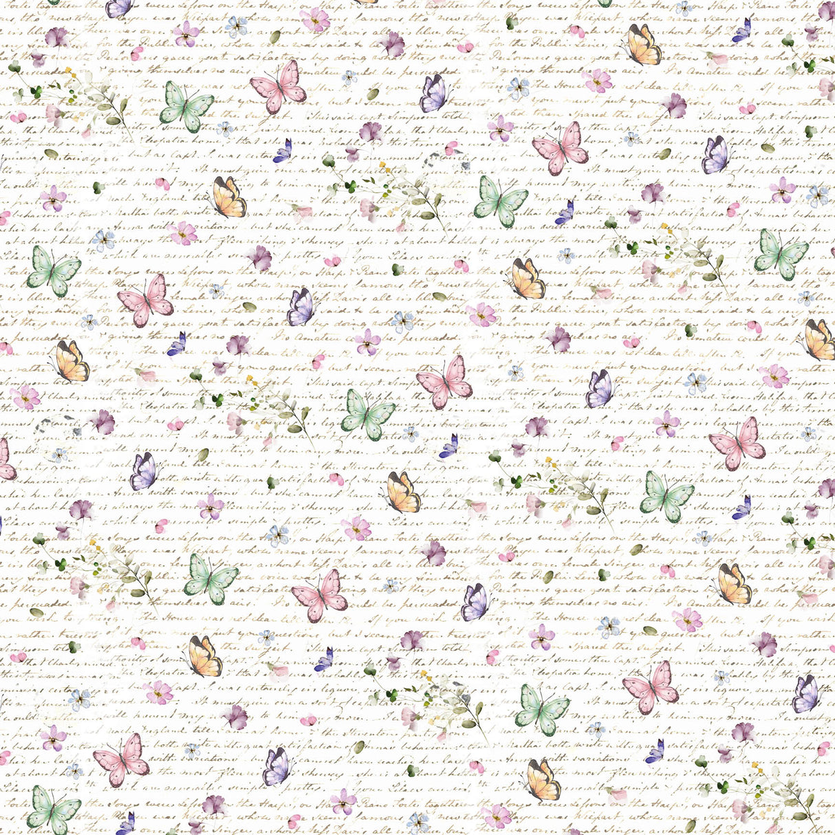 Ciao Bella Blooming Patterns Pad 12"x12" 8/Pkg