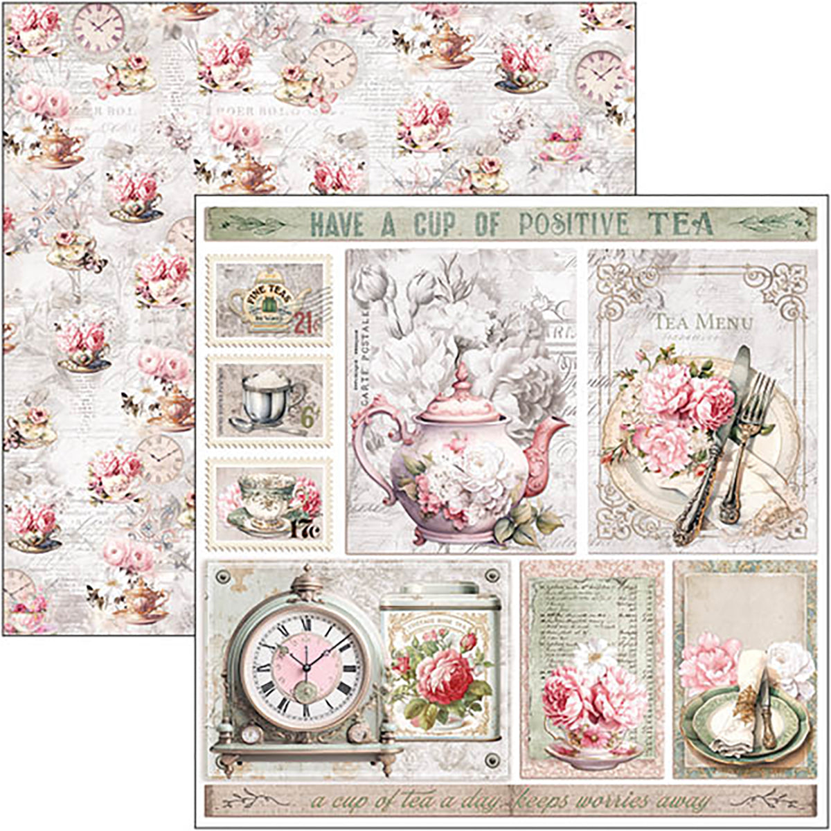 Timeless Moments Patterns Pad 12"x12" 8/Pkg