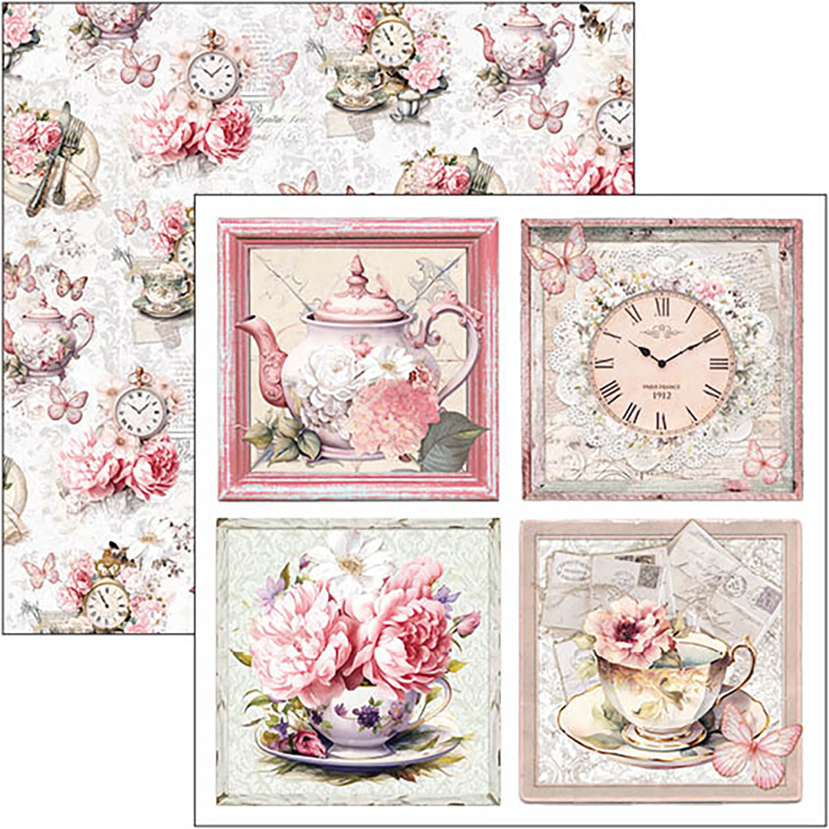 Timeless Moments Patterns Pad 12"x12" 8/Pkg