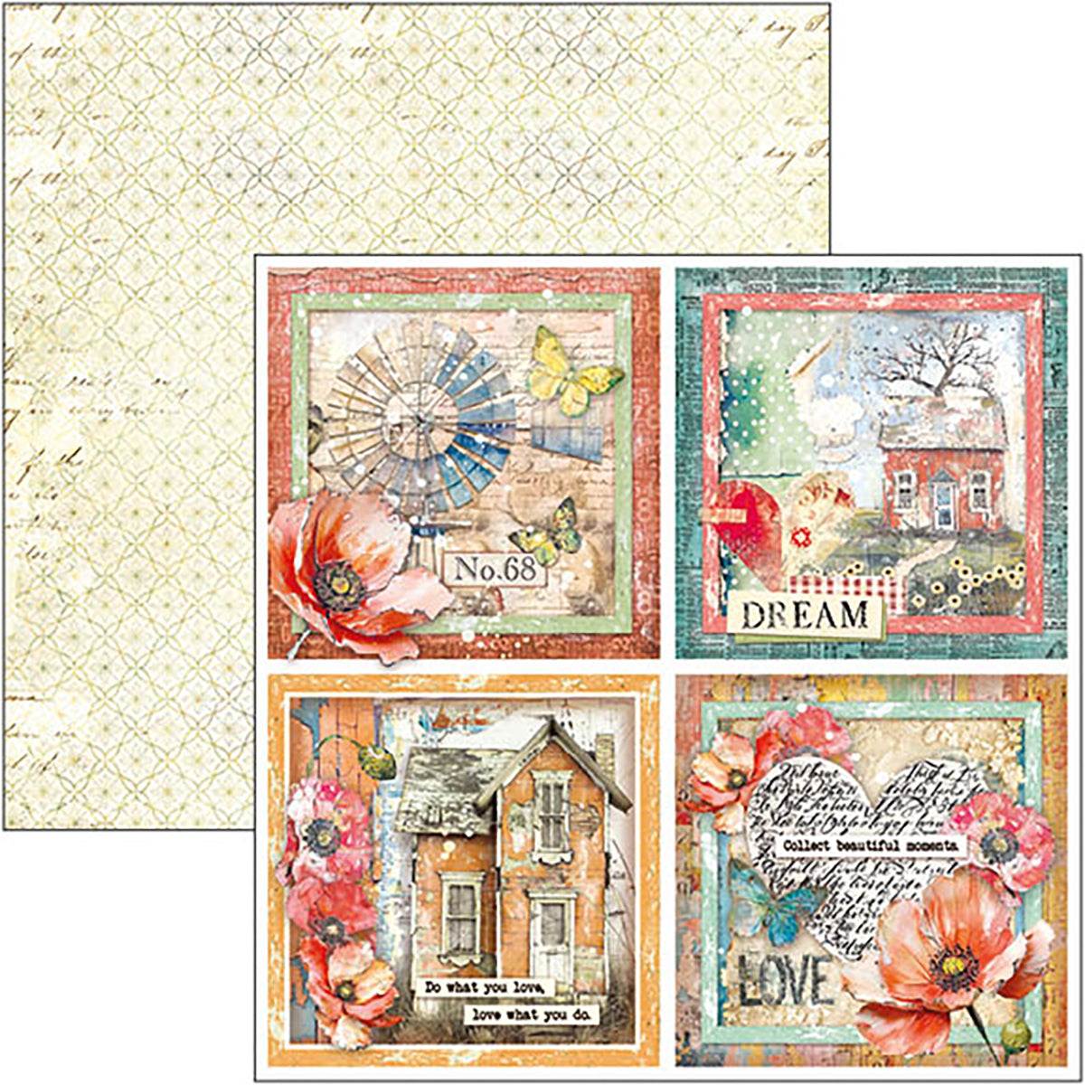 Majestic Dream Patterns Pad 12"x12" 8/Pkg