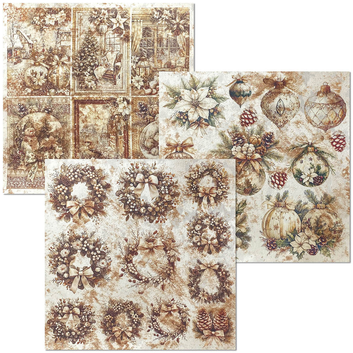 Deluxe Paper Pearl Copper & Vellum Dual Pack MIXED 6/Pkg Winter Season