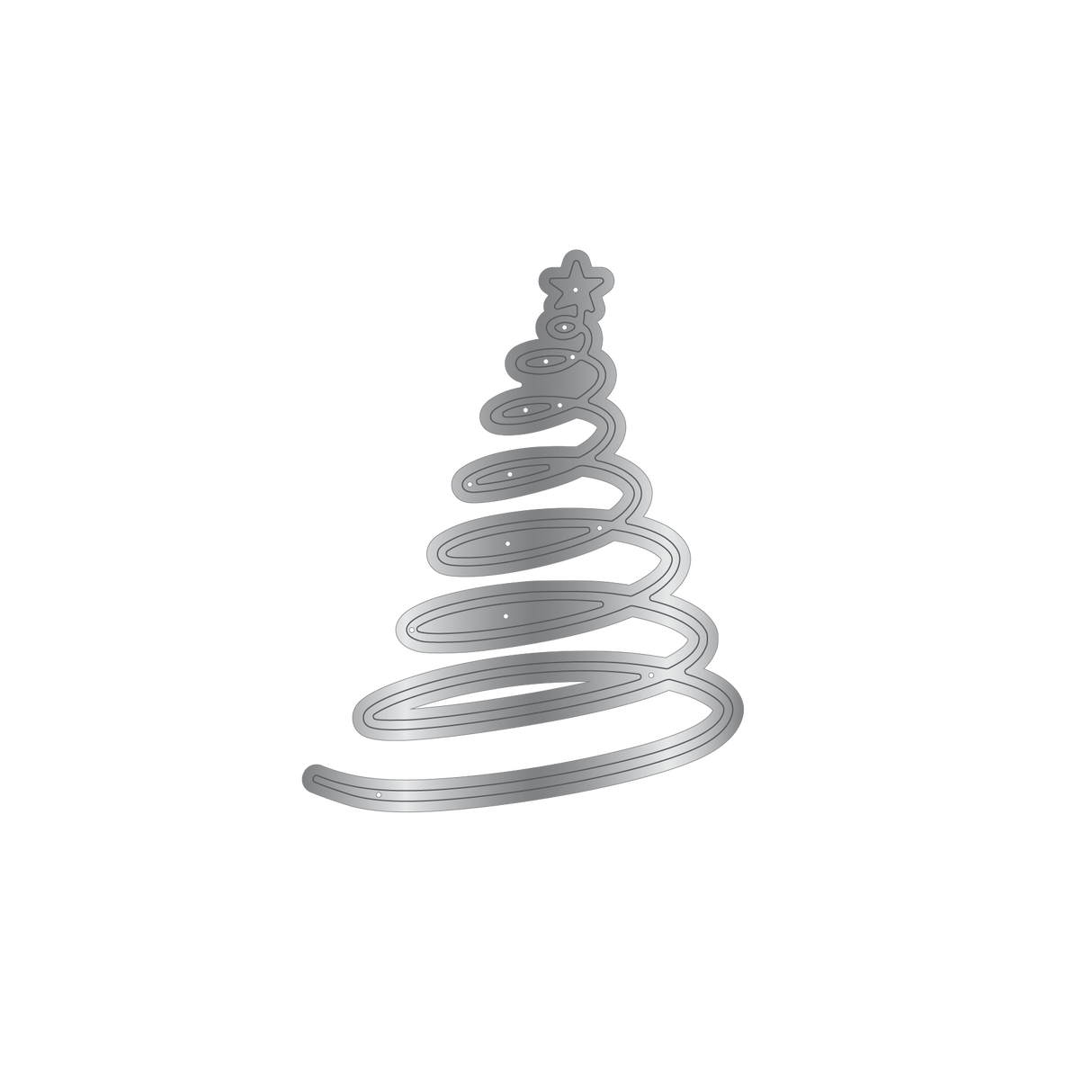 Crafters Companion Metal Die Christmas Embellishment - Christmas Tree