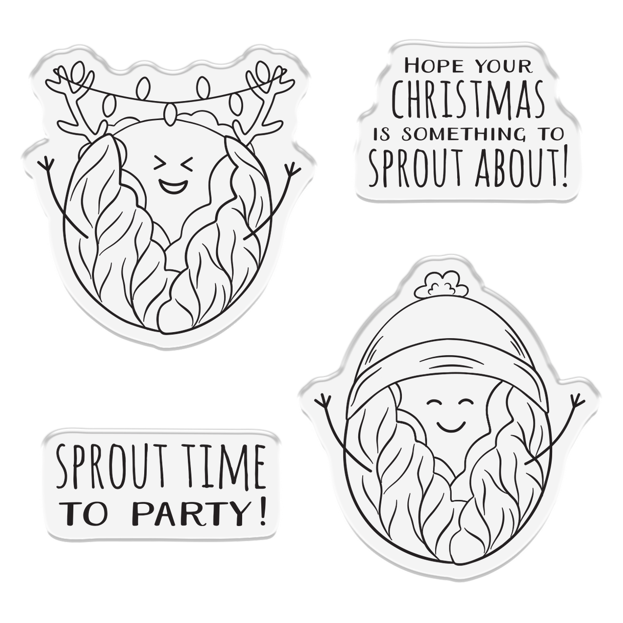 Crafter’s Companion Photopolymer Stamp - Sprout Time to Party