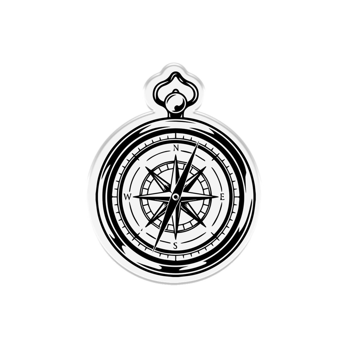 Crafters Companion The Great Outdoors Clear Acrylic Stamp Set Explore compass design for nature-themed crafting.