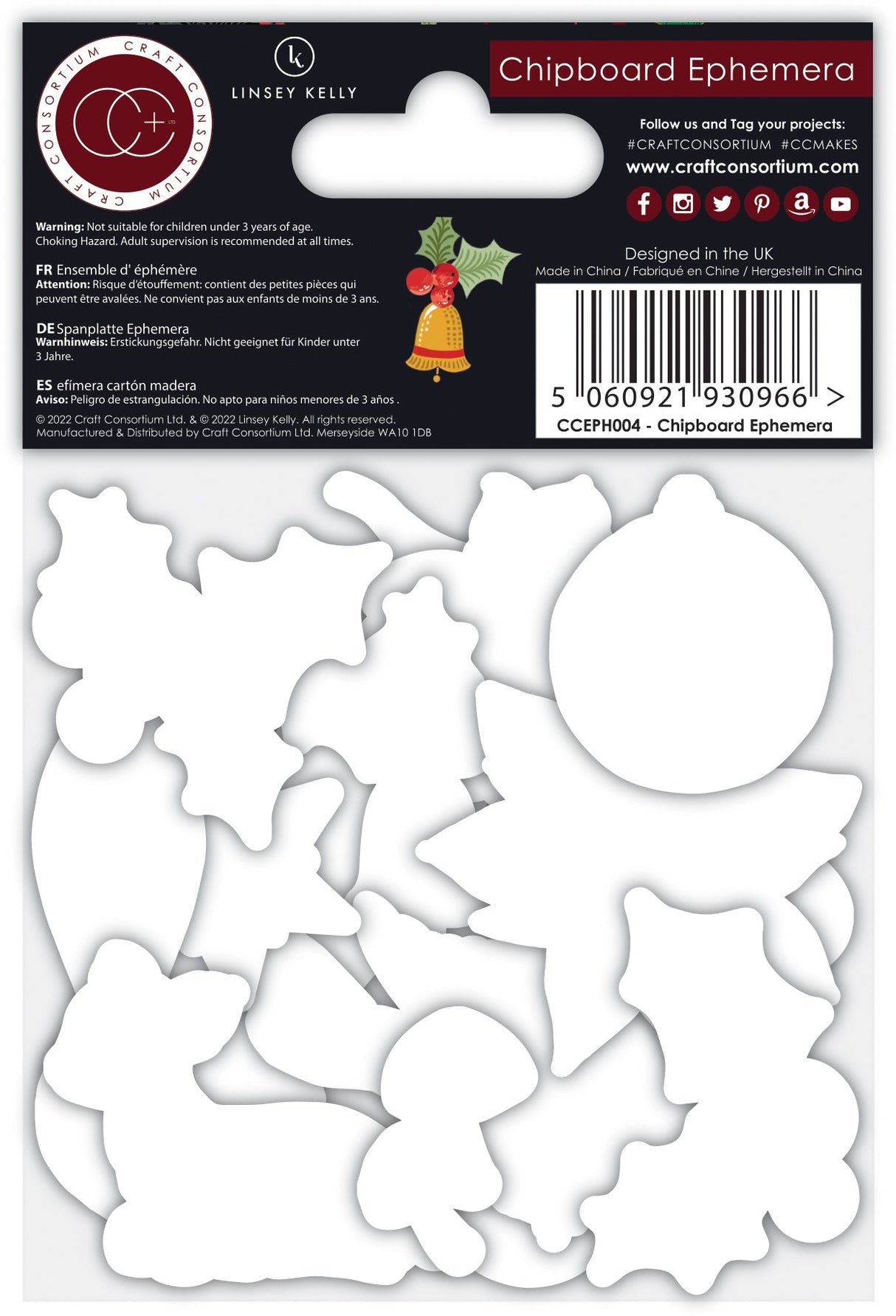 Craft Consortium Tis the Season - Chipboard Ephemera